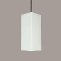 A19 Lighting Timor E26 Base Dimmable LED Pendant Bisque - Black Cord & Canopy P1801-1LEDE26-BCC